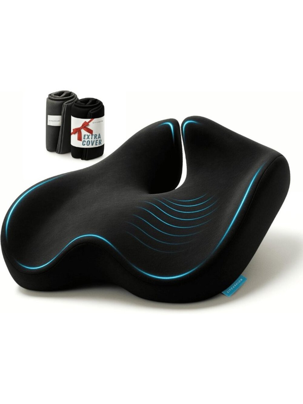 Comfortable Pressure Relief Seat Cushion for Tailbone Pain, Sciatica & Coccyx